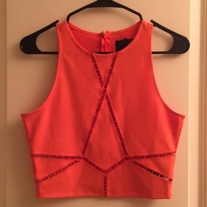 Geometric crop top